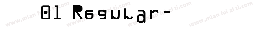 ピグモ 01 Regular字体转换